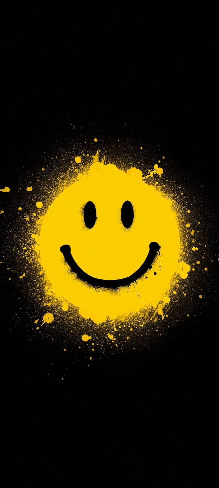 Smiley Face Spray Paint Wallpaper