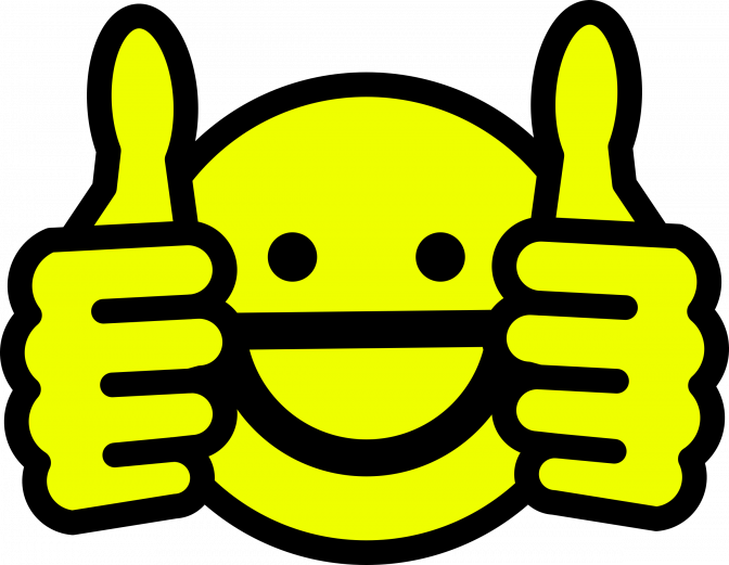 Smiley Face Thumbs Up Emoji.png PNG