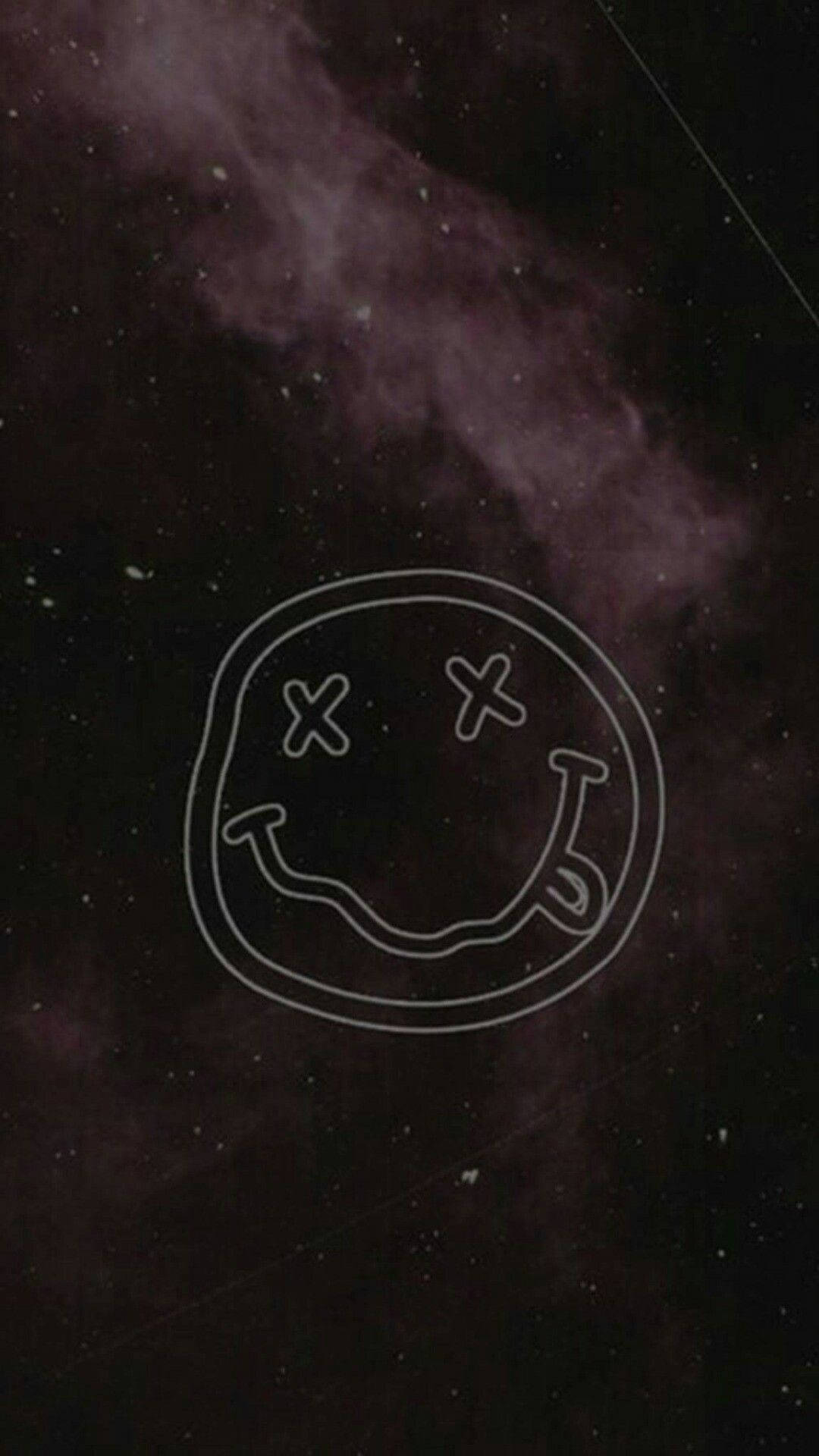 Smiley in Grunge Style Wallpaper