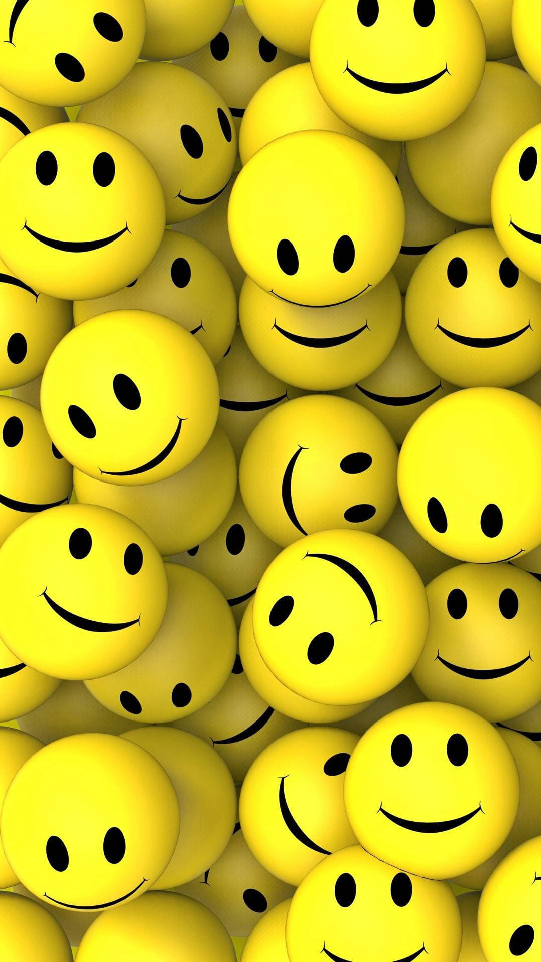 Smileys Plain Yellow Iphone Wallpaper