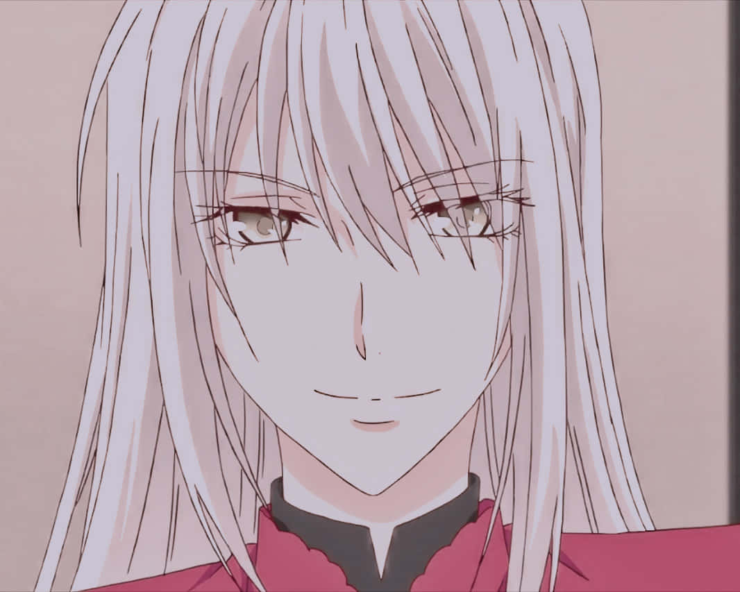 Glunderend Anime Personage Ayame Sohma Achtergrond