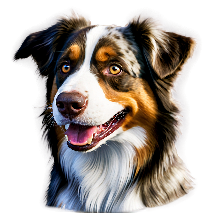 Smiling Australian Shepherd Png 66 PNG