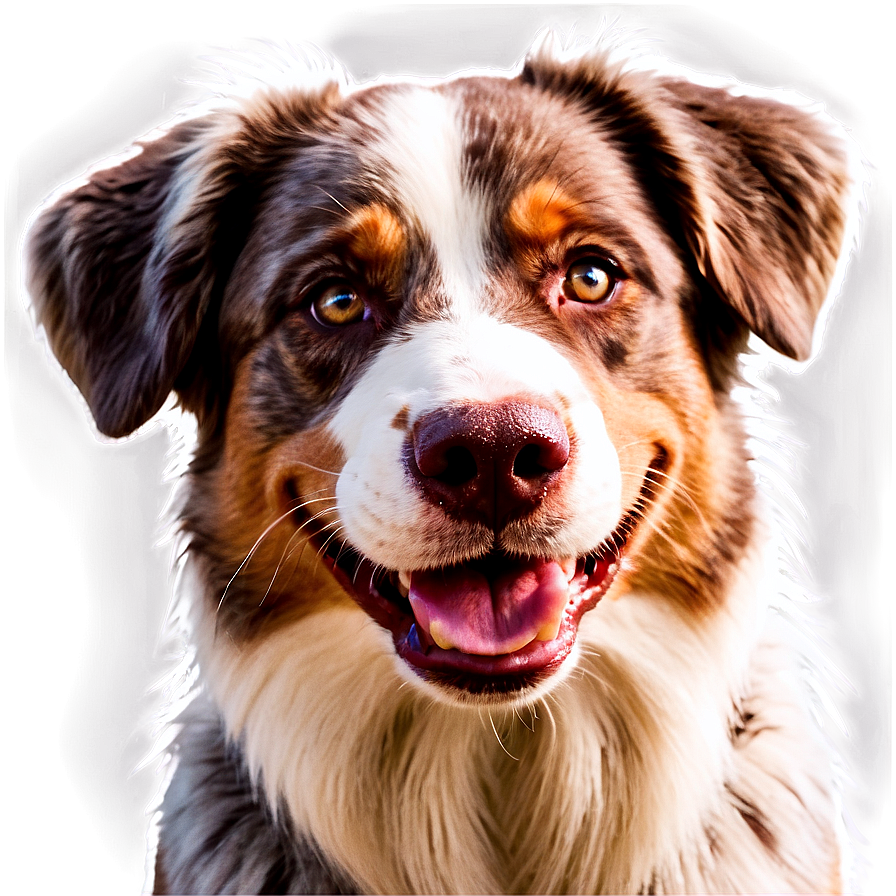 Smiling Australian Shepherd Png Fpl26 PNG