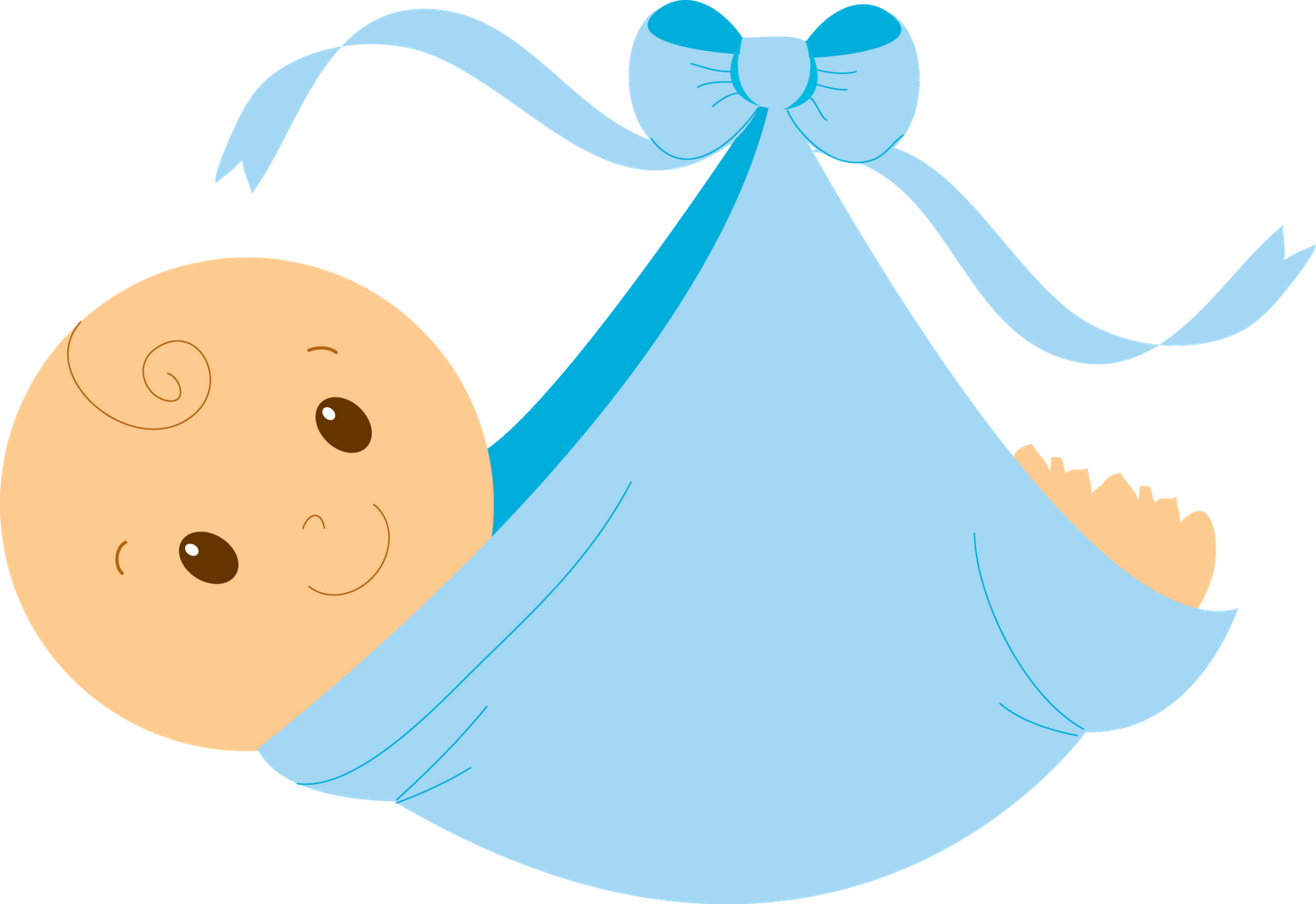Smiling Babyin Blue Bundle PNG