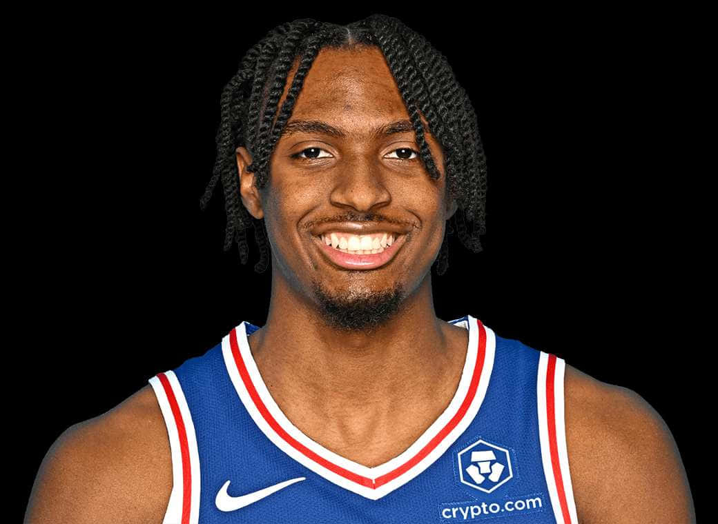 Smiling Basketball Player Portrait Wallpaper