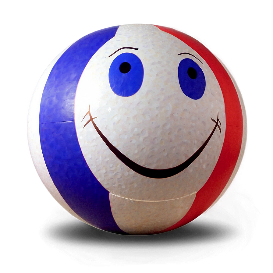 Smiling Beach Ball Png 05242024 PNG