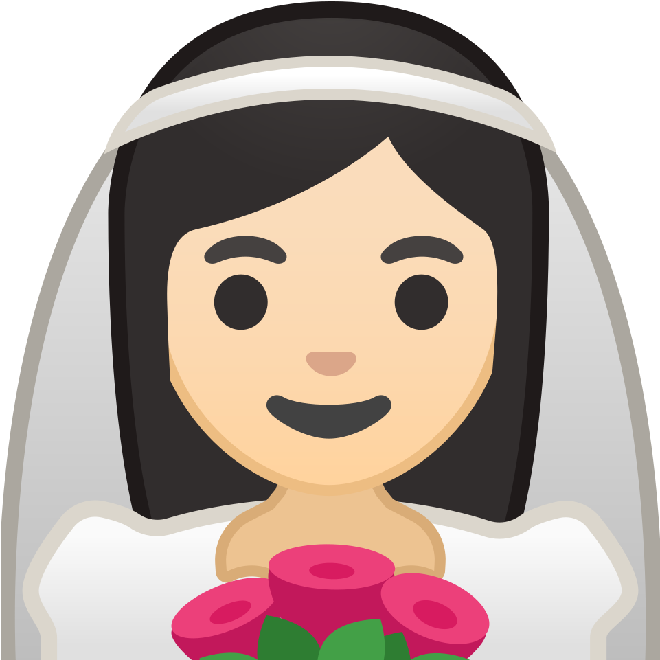 Smiling Bride Emojiwith Bouquet.png PNG