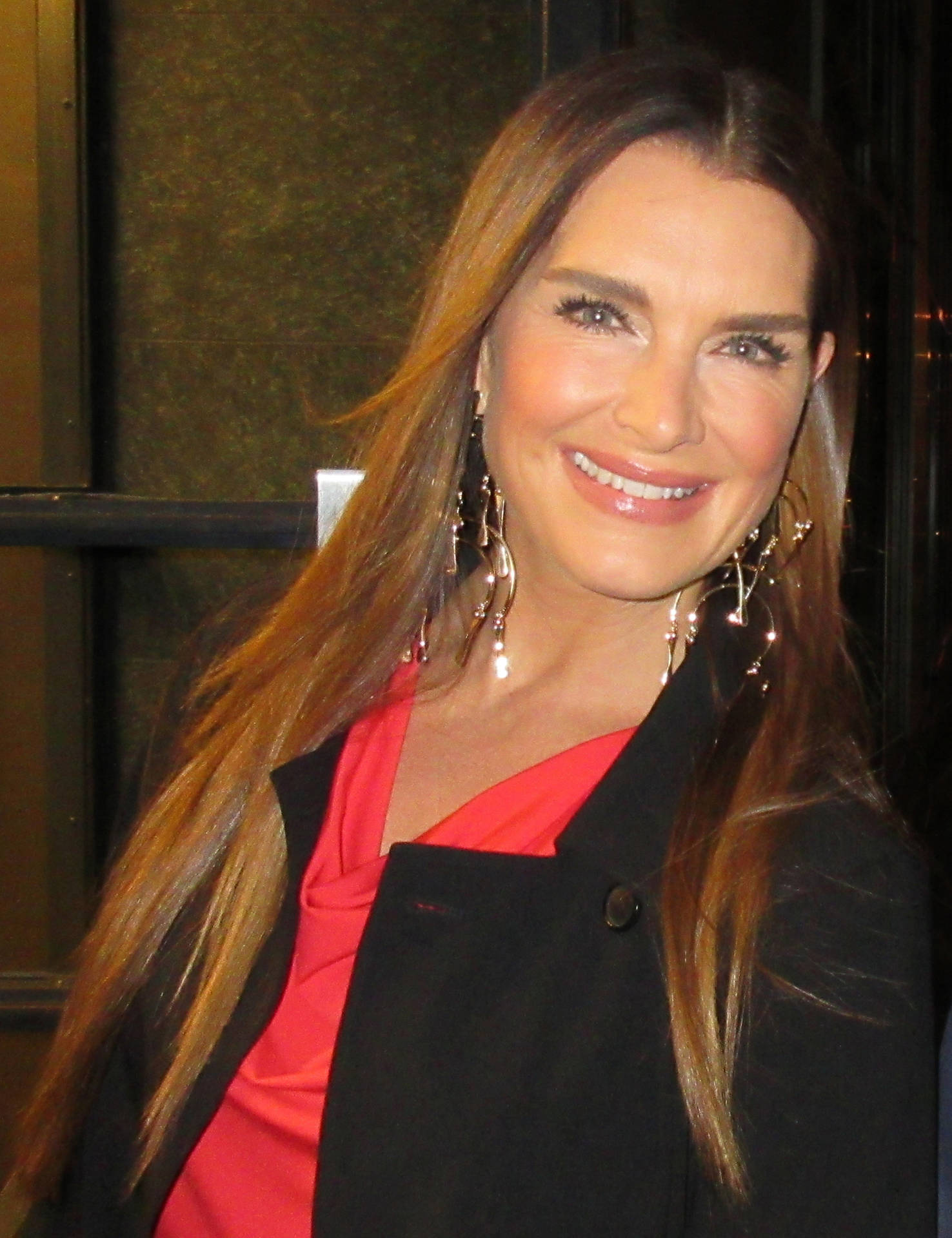 The ever-radiant Brooke Shields with her charming smile. Wallpaper