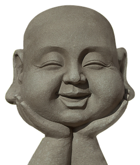 Smiling Buddha Statue Sculpture PNG