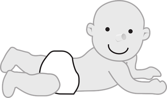 Smiling Cartoon Baby PNG