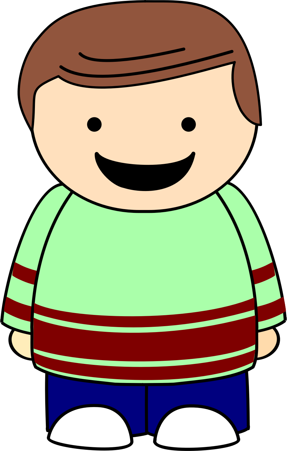Smiling Cartoon Character Illustration PNG