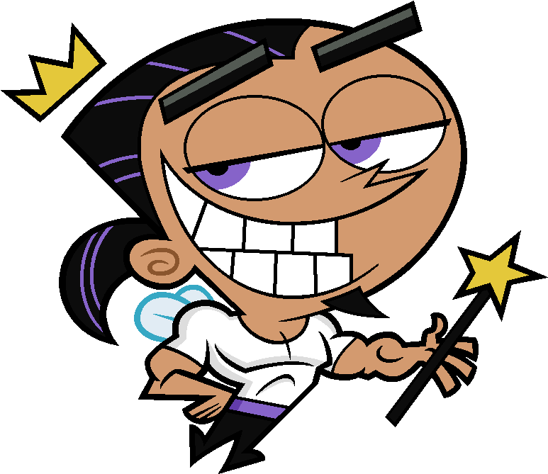 Smiling Cartoon Character With Wand.png PNG