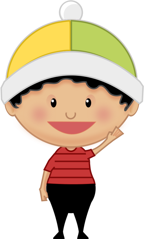 Smiling Cartoon Child Cap PNG