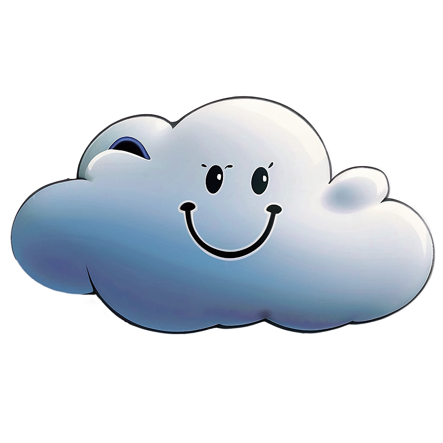 Download Smiling Cartoon Cloud Png Fgg49 | Wallpapers.com