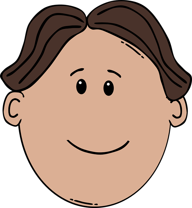 Smiling Cartoon Face Clipart PNG