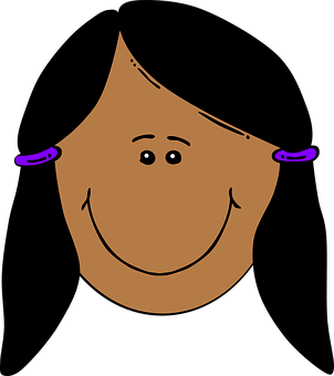 Smiling Cartoon Face Graphic PNG