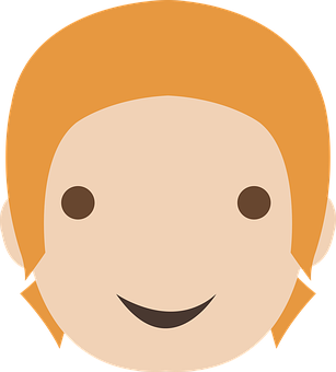 Smiling Cartoon Face Icon PNG