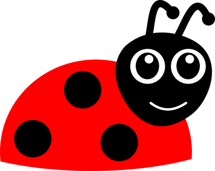 Smiling Cartoon Ladybug PNG