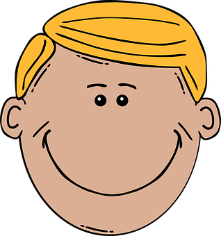 Smiling Cartoon Man Illustration PNG