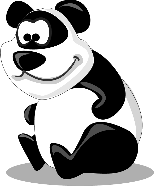 Download Smiling Cartoon Panda | Wallpapers.com