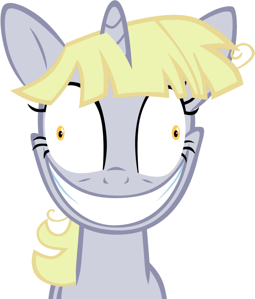 Smiling Cartoon Pony Portrait PNG