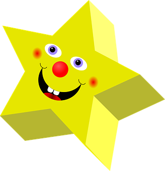 Download Smiling Cartoon Star Character | Wallpapers.com