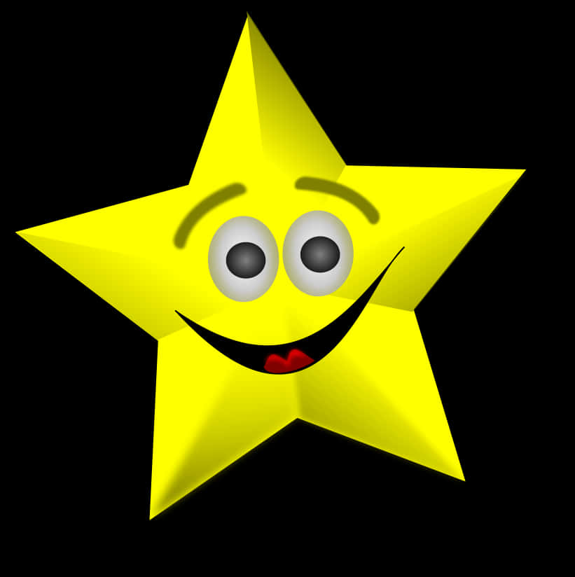 Download Smiling Cartoon Star Graphic | Wallpapers.com