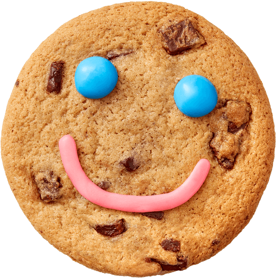 Smiling Chocolate Chip Cookie PNG