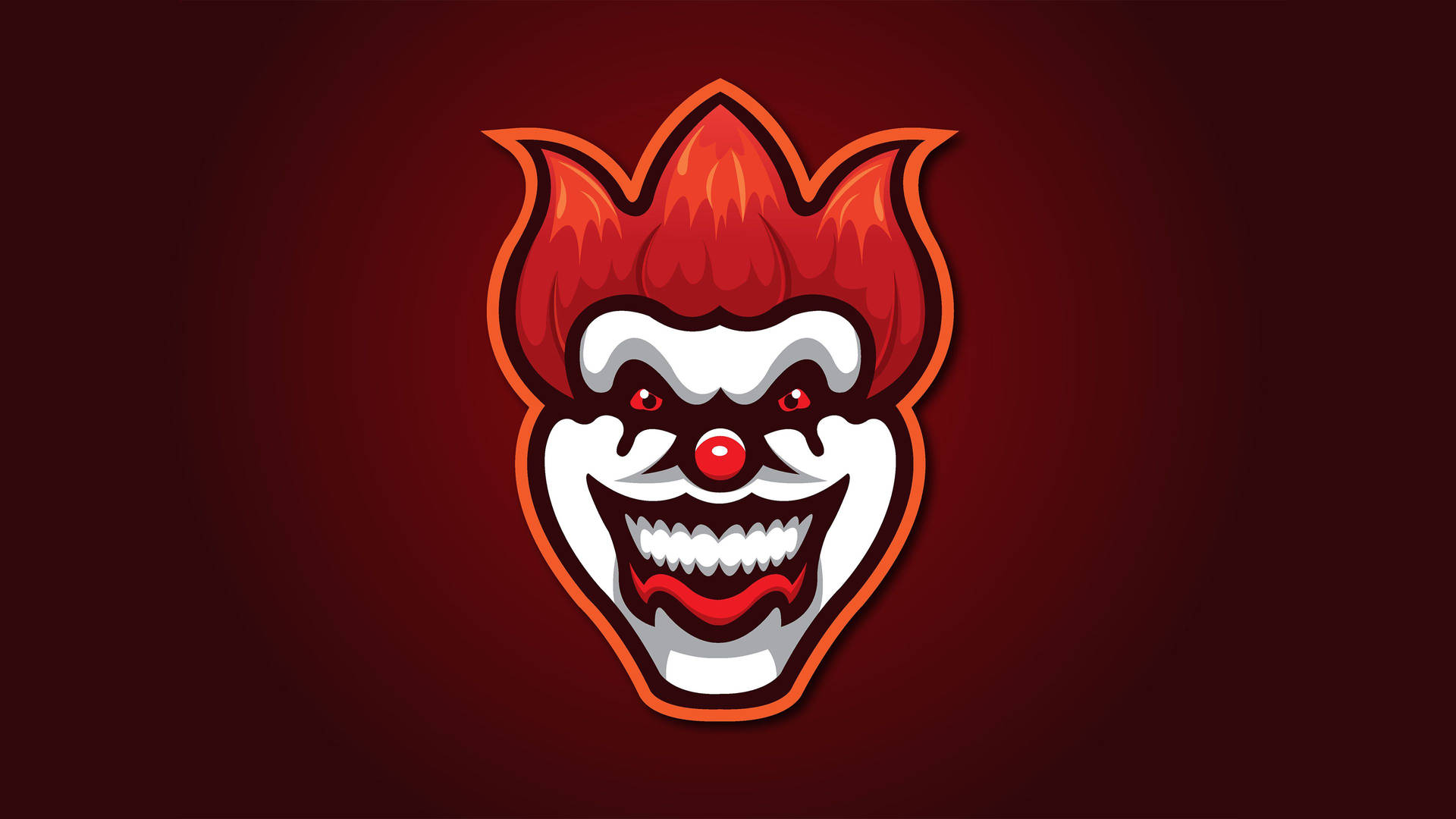 Smiling Clown Logo Wallpaper