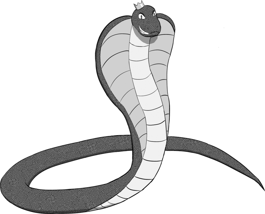 Smiling Cobra Cartoon Illustration PNG