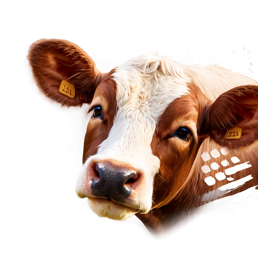 Smiling Cow Face Graphic Png 78 PNG