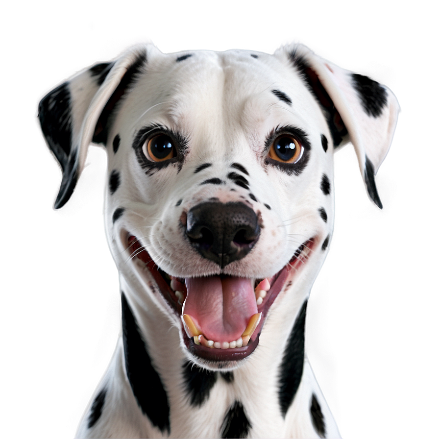 Smiling Dalmatian Face Png 06232024 PNG