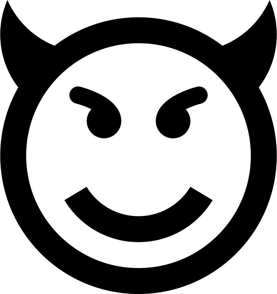 Smiling Demon Icon PNG