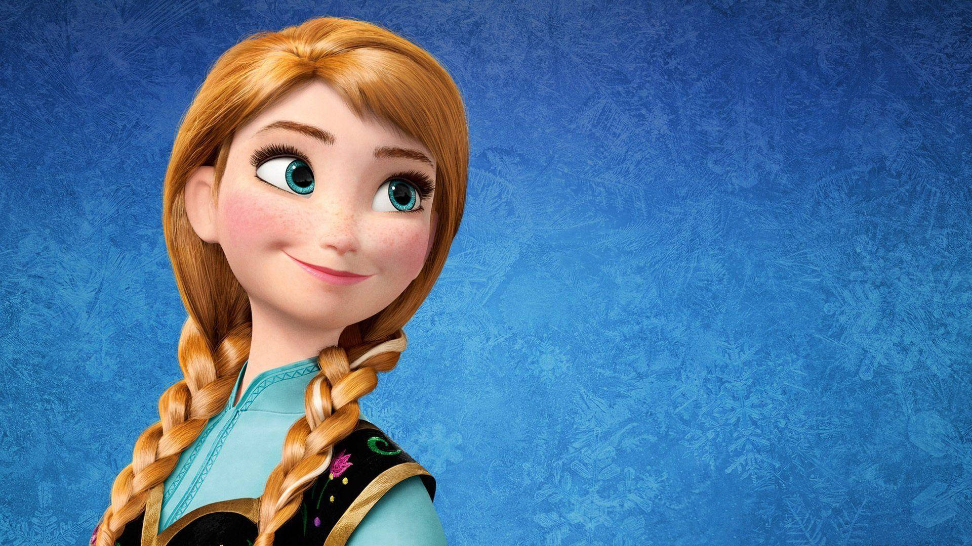 Smiling Disney Princess Anna