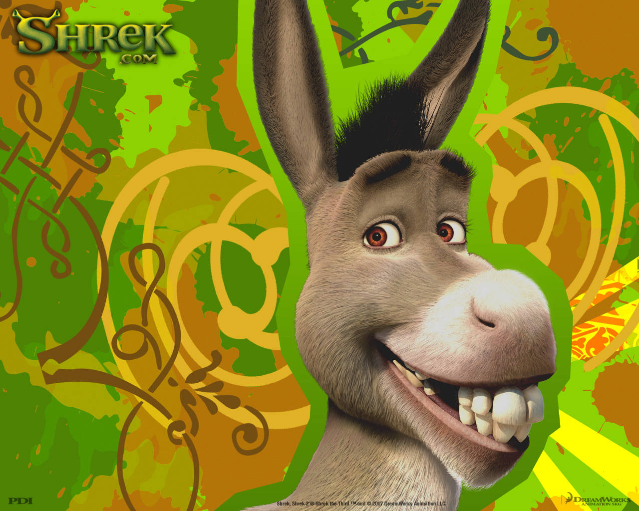 Smiling Donkey From Shrek Wallpaper