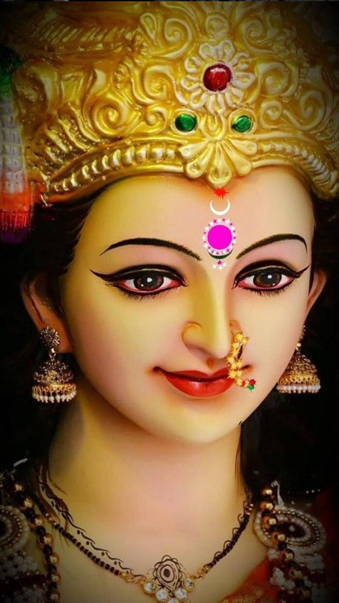 Download Smiling Durga Mata Hd Wallpaper 