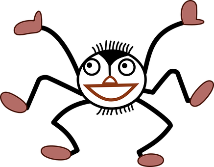 Smiling Egg Face Black Background PNG