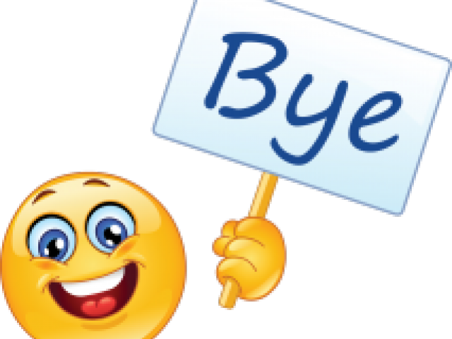 Smiling Emoji Holding Bye Sign PNG