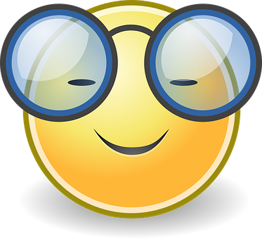 Smiling Emoji With Glasses PNG