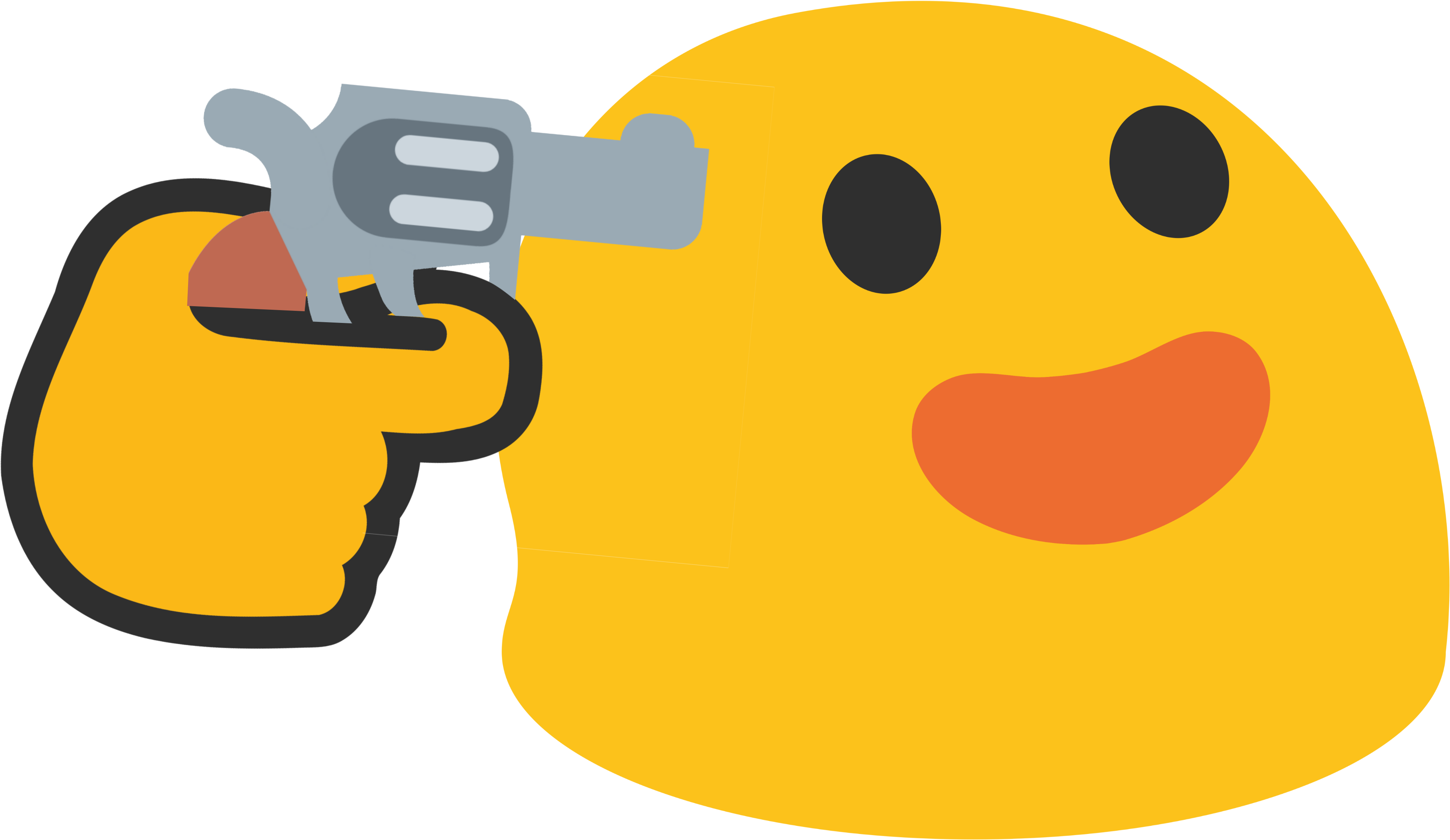 Smiling Emoji With Gun PNG