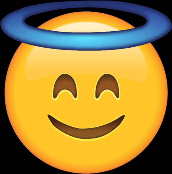 Smiling Emoji With Halo PNG