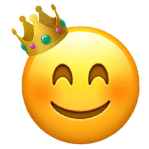 Smiling Emojiwith Crown.png PNG