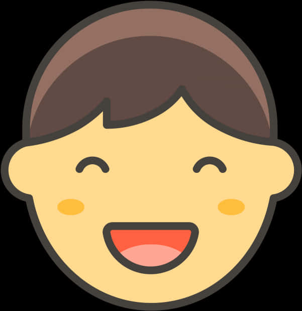 Smiling Face Emojiwith Hair.png PNG