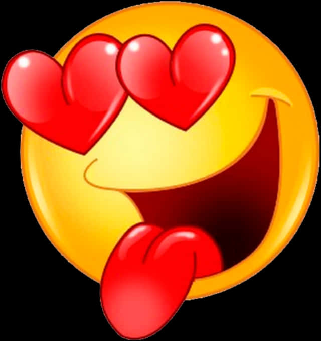 Smiling Face Hearts Emoji.png PNG