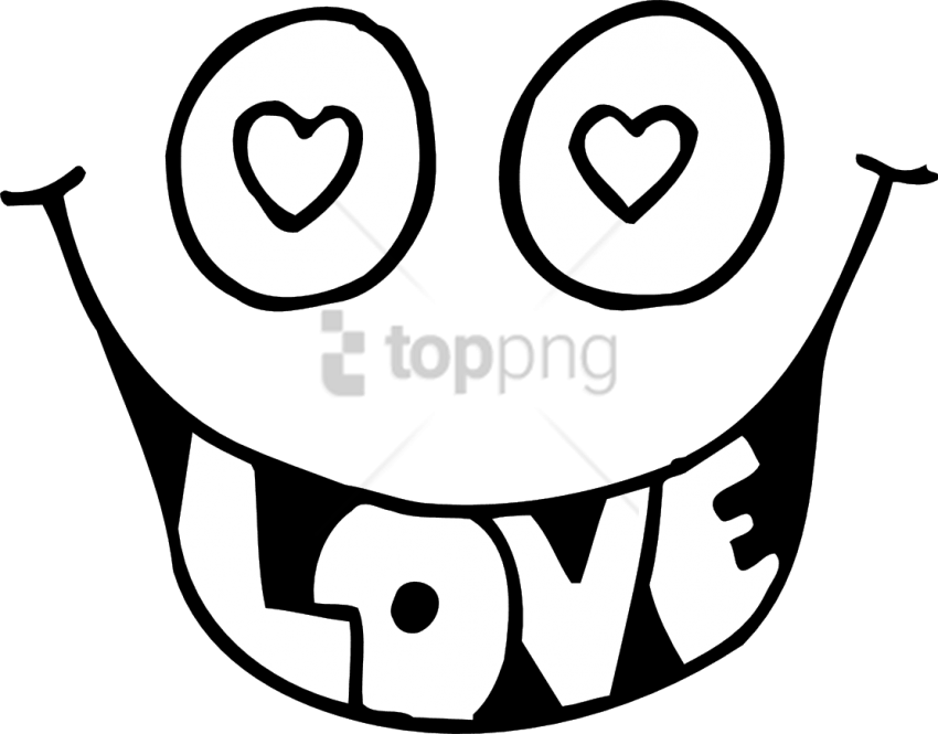 Smiling Face Love Graphic PNG