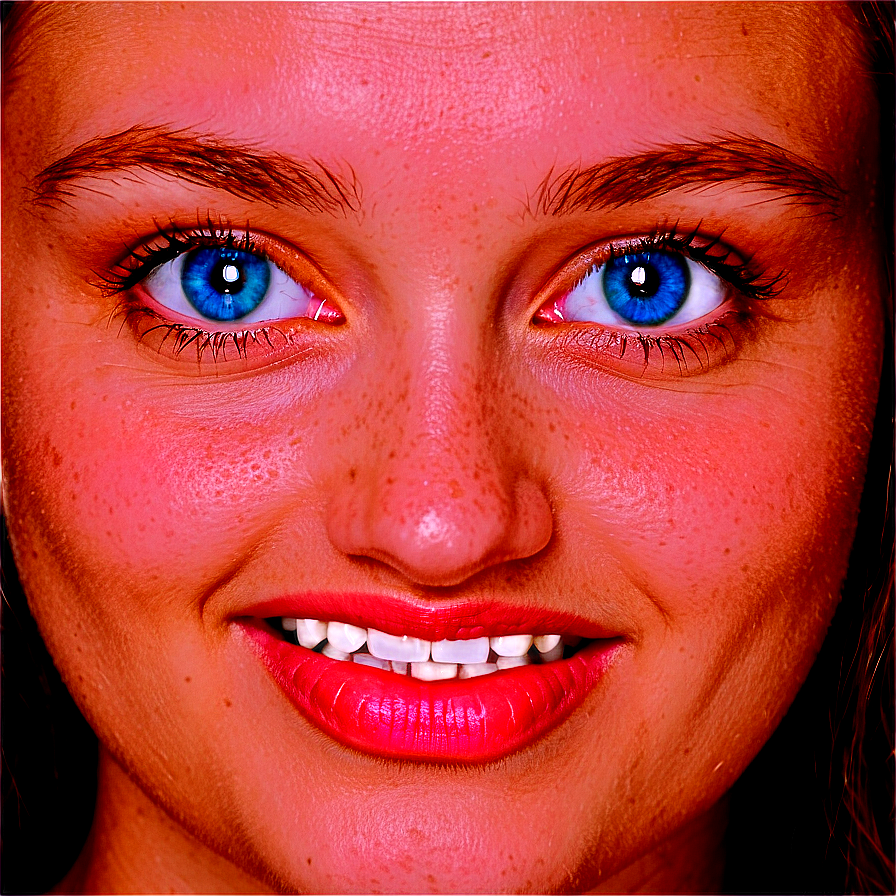 Smiling Face With Blue Eyes Png Cos72 PNG