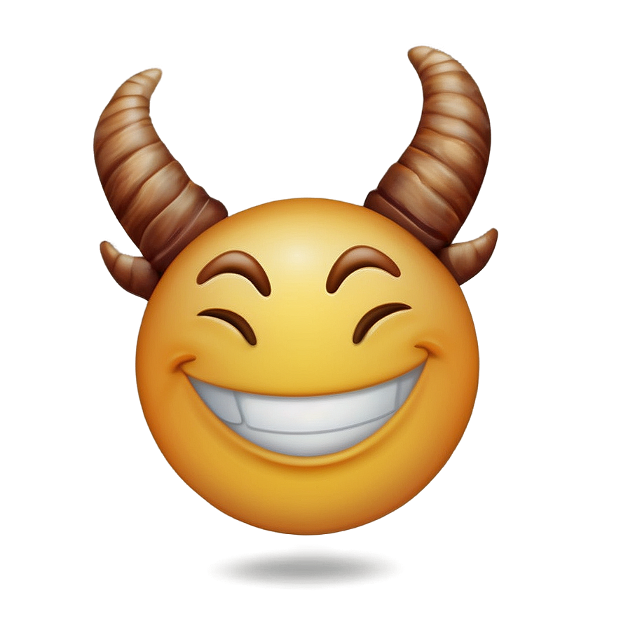 Download Smiling Face With Horns Emoji Png Fid | Wallpapers.com