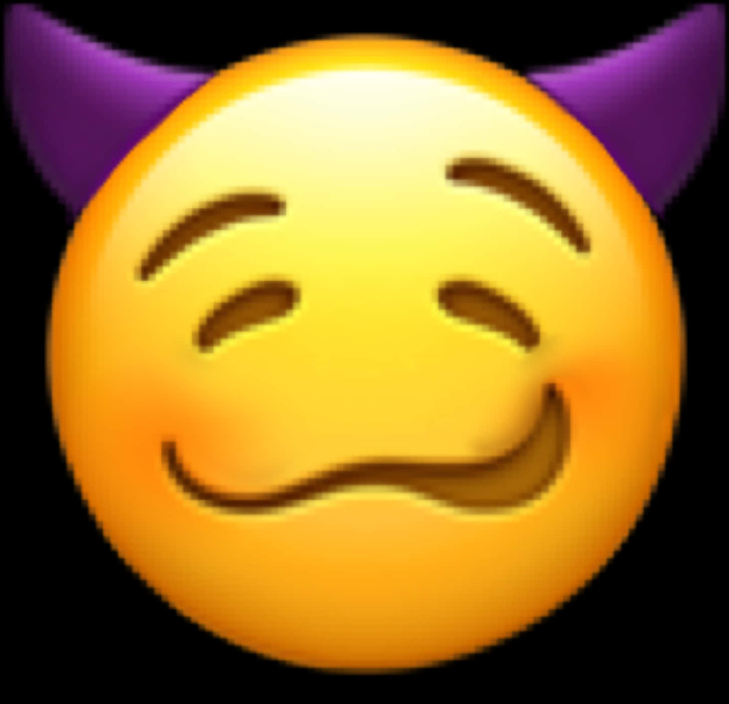 Smiling Facewith Horns Emoji PNG