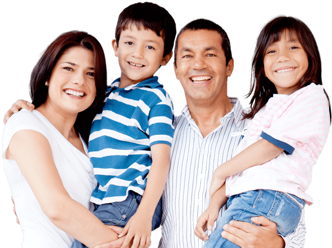 Smiling Family Portrait PNG