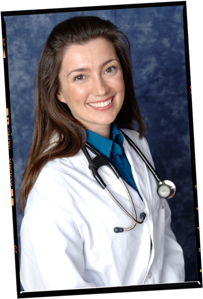 Smiling Female Doctorwith Stethoscope PNG